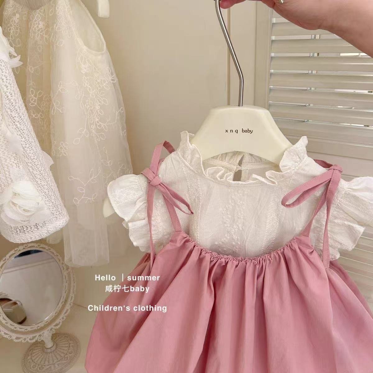 Ensemble de robe à bretelles p - Baby Clothing Korea avis et prix