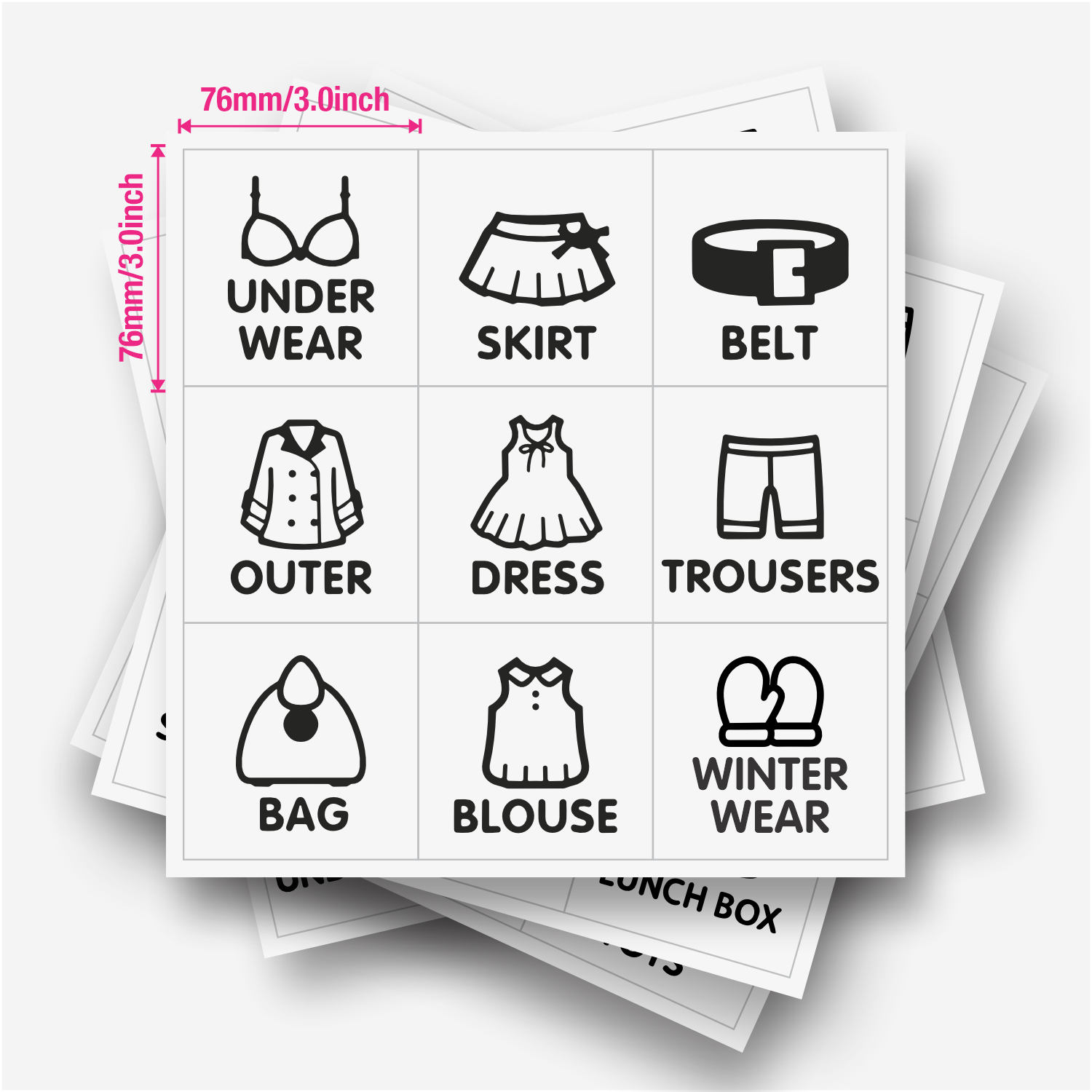 9 étiquettes/feuille, étiquett - Baby Clothing Us avis et prix